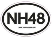 nh48 hiking sticker oval